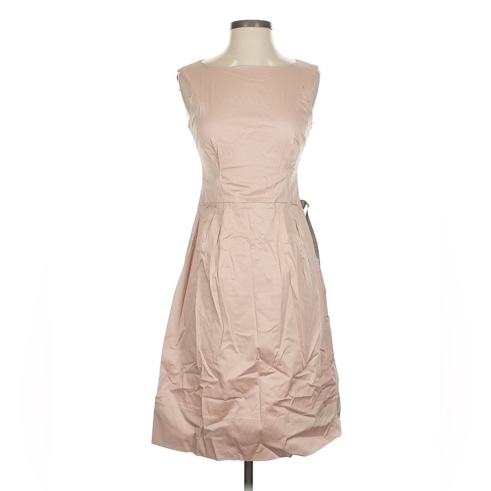 Lo Sfizio Milano Chic Blush Sleeveless Midi Fit & Flare Dress – Size 40 (IT)